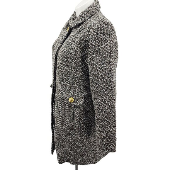 Sam Edelman Womens Tweed Coat With Gold Button Accents - X-Large - Picture 4 of 15